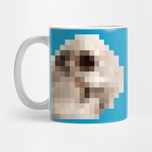 8bit Pixel Gothic Skull †††† Graphic Design Pattern Mug